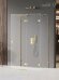 Душевое ограждение R 100x90x200 Avexa gold New Trendy золото арт. EXK-2138