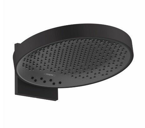 Hansgrohe верхний душ с настенным креплением скрытого монтажа, Rainfinity, матовый черный арт. 26234670