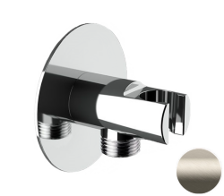 Держатель ручного душа с подключением шланга Remer, арт. 337XXV, цвет: нержавеющая сталь