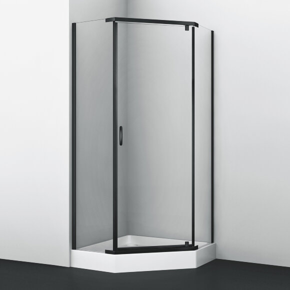 Душевой уголок Wiese 84P38 100х100х200 WasserKRAFT цвет: черный