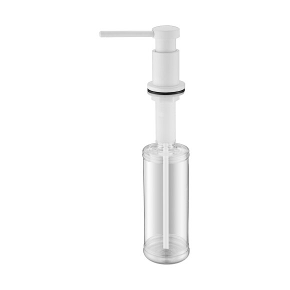Дозатор для жидкого мыла белый матовый, D005-431 BREVIT Paulmark