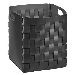 Корзинка Bottega черный, 35х35 кожа ADJ - 1047.01