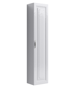 AQWELLA Empire Подвесной универсальный пенал левый/правый пенал с одной дверью на мебельных петлях с доводчиками в белом глянцевом цвете. - Emp.05.35/W