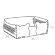 Лежанка Cat ADJ Италия, 35x20xH15 цвет: капучино (шоколад) арт. 1550C.04/06