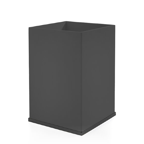 3SC Ведро, без крышки, 20х30х20 см, композит Solid Surface,  Mood Deluxe цвет: черный арт. MDN65ANO