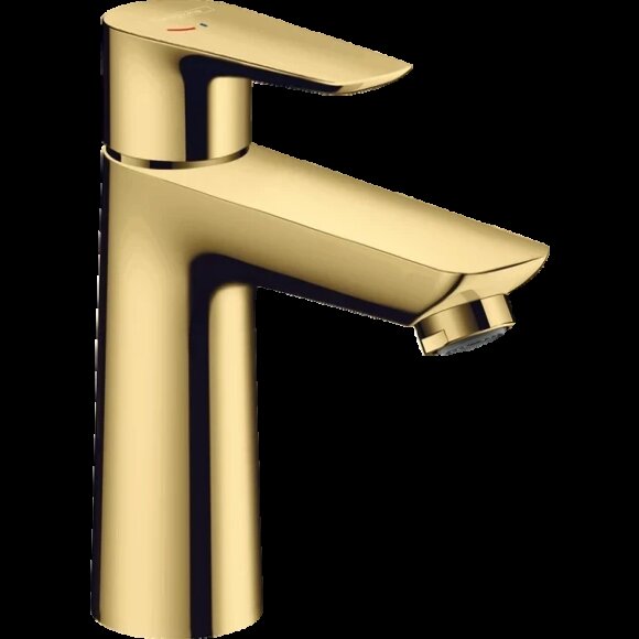 Hansgrohe смеситель для раковины CoolStart со сливным гарнитуром, Talis E, глянцевое золото арт. 71713990