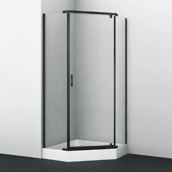 Душевой уголок Wiese 84P11 90х90х200 WasserKRAFT цвет: черный