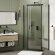 Душевой уголок Wiese 84P11 90х90х200 WasserKRAFT цвет: черный