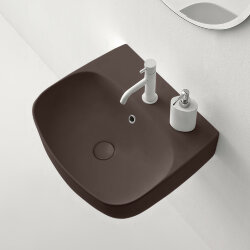 Раковина 50х45 см, 1 отв., подвесная/накладная KERASAN Nolita, 534075*1 цвет: Borgogna matt Раковина 50х45 см, 1 отв., подвесная/накладная KERASAN Nolita, 534075*1 цвет: Borgogna matt