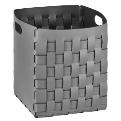 Корзинка Bottega серый, 35х35 кожа ADJ - 1047.03 Корзинка Bottega серый, 35х35 кожа ADJ - 1047.03