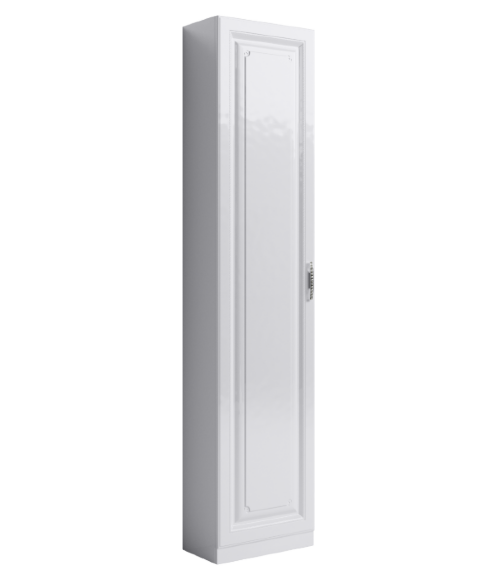 AQWELLA Empire Напольный универсальный левый/правый пенал с одной дверью на мебельных петлях с доводчиками в белом глянцевом цвете. - Emp.05.45/W