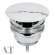 Донный клапан для раковины clic-clack хром, белый ELITE AeT, арт. A038481