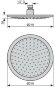 Душевая круглая антикальковая головка из abs 210 мм, подключение 1/2", Emmevi , C06660/CR цвет: хром