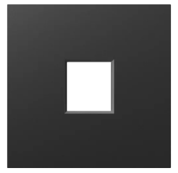 Накладка 1-я для розеток Donel A07 RJ45, TV, SAT, цвет: матовый карбон, арт. DE85930