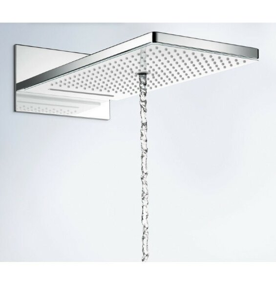 Hansgrohe верхний душ с настенным креплением скрытого монтажа, Rainmaker Select, матовый хром арт. 24001400