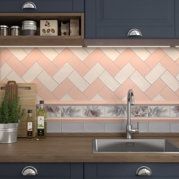 Kerama Marazzi Тортона BLD048 Розовый 15x3 - Декор