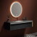 Тумба с раковиной (1600x520x405), U950.1600, P16,Unihopper,Corian раковина-столешница, LED light, Black&White арт. 9501600