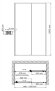 Душевая дверь Dill 61S12 200x100 WasserKRAFT цвет: черный