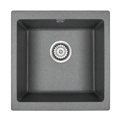 Кухонная мойка из кварца Brilon Paulmark 445х460, подст. мон. PM104546-DG цвет: графит
