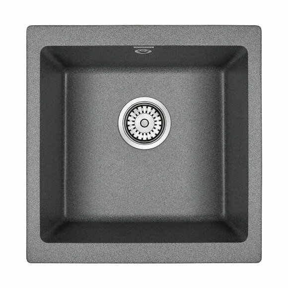 Кухонная мойка из кварца Brilon Paulmark 445х460, подст. мон. PM104546-DG цвет: графит