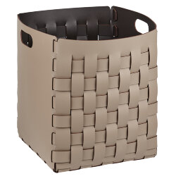 Корзинка Bottega капучино, 35х35 кожа ADJ - 1047.04 Корзинка Bottega капучино, 35х35 кожа ADJ - 1047.04