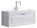 AQWELLA Empire Подвесная тумба с одним ящиком в белом глянцевом цвете с умывальником из литьевого мрамора. - Emp.01.10/W AQWELLA Empire Подвесная тумба с одним ящиком в белом глянцевом цвете с умывальником из литьевого мрамора. - Emp.01.10/W