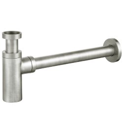 Сифон для раковины цилиндрический F5109LNKO Giulini цвет: никель матовый