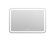 Зеркало DESIGN PRO часы с подсветкой, прямоугольное, Cersanit Led, арт. KN-LU-LED050*80-p-Os