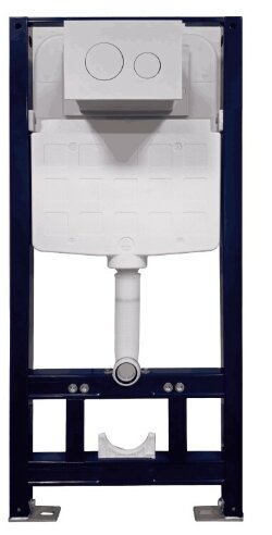 Инсталляция для унитаза, клавиша смыва-есть, с круглыми кнопками, Splendy Stable, хром арт. ST3011TPRCR