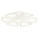 Потолочная светодиодная люстра Acrylica Original хай-тек FA4518, Ambrella light цвет: белый
