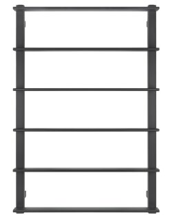 Полотенцесушитель водяной, черный, Secado 80x50, Лорето - 4673739219003