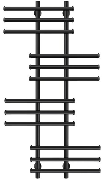Полотенцесушитель электрический, черный матовый, Secado 120x20x60, Турин 5 - 4673739245217