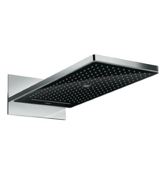 Hansgrohe верхний душ с настенным креплением скрытого монтажа, Rainmaker Select, матовый черный арт. 24001600