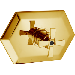 Термостатический встраиваемый смеситель для душа CISAL Cherie цвет: золото/черный арт. CX0072007C Термостатический встраиваемый смеситель для душа CISAL Cherie цвет: золото/черный арт. CX0072007C