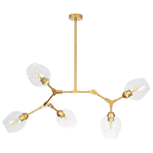 Подвесная люстра, вид модерн Yuka Arte Lamp цвет:  золотой - A4103SP-5GO