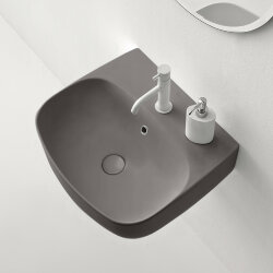 Раковина 50х45 см, 1 отв., подвесная/накладная KERASAN Nolita, 534089*1 цвет: Ferro matt Раковина 50х45 см, 1 отв., подвесная/накладная KERASAN Nolita, 534089*1 цвет: Ferro matt