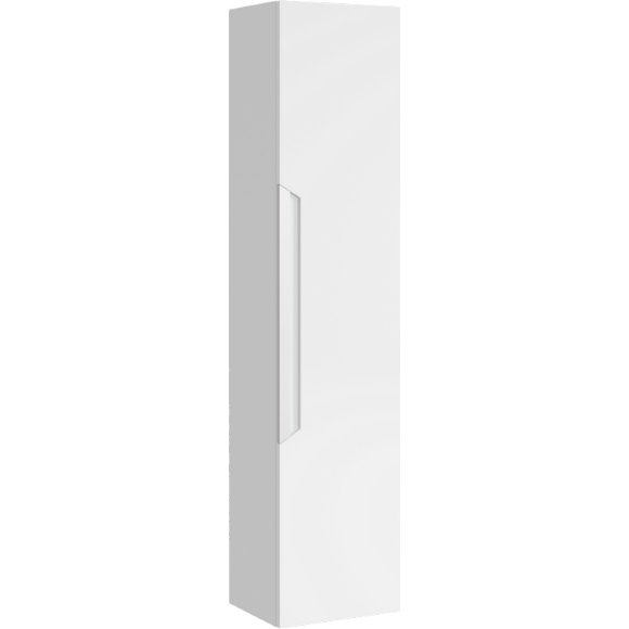 AQWELLA Cube Подвесной универсальный левый/правый пенал с одной дверью в белом матовом цвете - CUB0503W