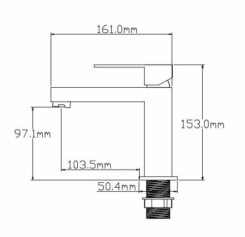 Смеситель NT9001BG ADIGO BG NT BAGNO цвет: черный матовый, рукоятка розовое золото
