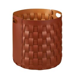 Круглая корзина Bottega ADJ Италия, D40xH40 цвет: бордо (коньяк) арт. 1050.30/09