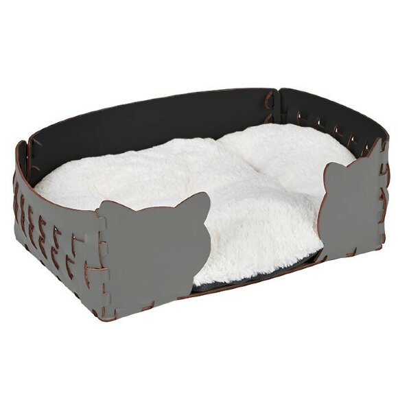 Лежанка Cat ADJ Италия, 35x20xH15 цвет: серый (черный) арт. 1550C.03/01