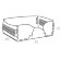 Лежанка Cat ADJ Италия, 35x20xH15 цвет: серый (черный) арт. 1550C.03/01