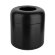 Корзина для мусора из керамики, напольная, Goccia Gessi цвет: черный - 38178#519
