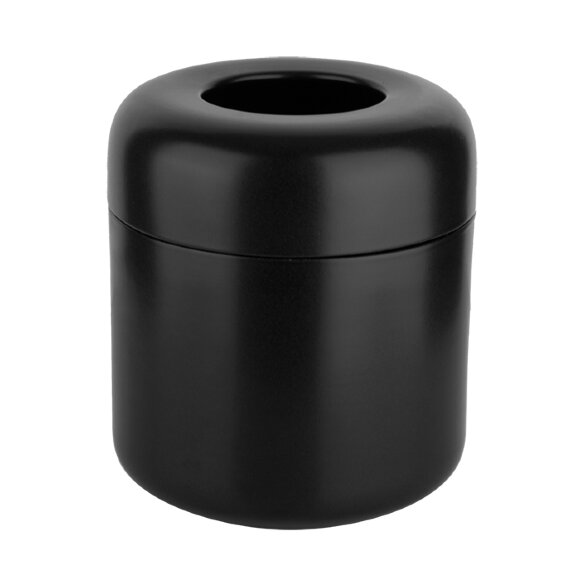 Корзина для мусора из керамики, напольная, Goccia Gessi цвет: черный - 38178#519