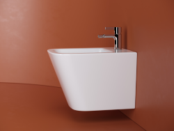 Подвесное биде Ceramica Nova Union, цвет: белый глянец, арт. CN4010 Подвесное биде Ceramica Nova Union, цвет: белый глянец, арт. CN4010