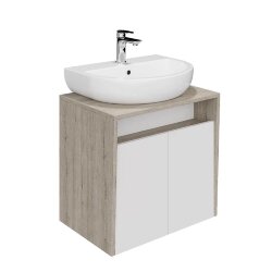 Тумба подвесная 2 дверцы 60см, Kerama Marazzi Pro, PRO.60.2\WHT цвет: белая глянцевая