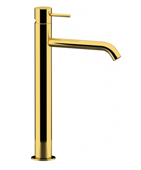 Высокий смеситель для раковины (золото полированное) Remer X STYLE X10LXLDO