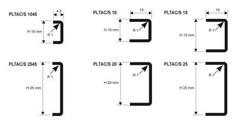 Профиль для стен нержавеющий PROLISTEL ACC PLTACS 1045