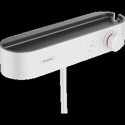 Hansgrohe смеситель для душа с термостатом с полочкой, ShowerTablet Select, матовый белый арт. 24360700 Hansgrohe смеситель для душа с термостатом с полочкой, ShowerTablet Select, матовый белый арт. 24360700