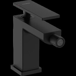 Hansgrohe смеситель для биде со сливным гарнитуром, Tecturis E, матовый черный арт. 73200670