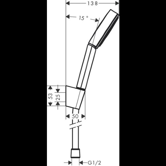 Hansgrohe душевой набор 105 с держателем и шлангом 125см, Pulsify S, матовый белый арт. 24301700 Hansgrohe душевой набор 105 с держателем и шлангом 125см, Pulsify S, матовый белый арт. 24301700